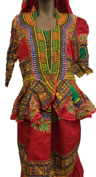 Skirt & Blouse #142 (Red) Skirt & Blouse #142 (Red)