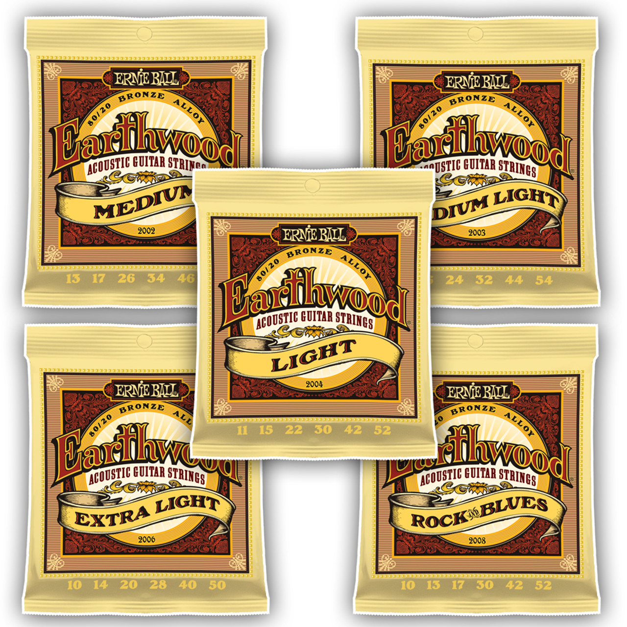 Ernie Ball Earthwood Strings for Acoustic Guitar