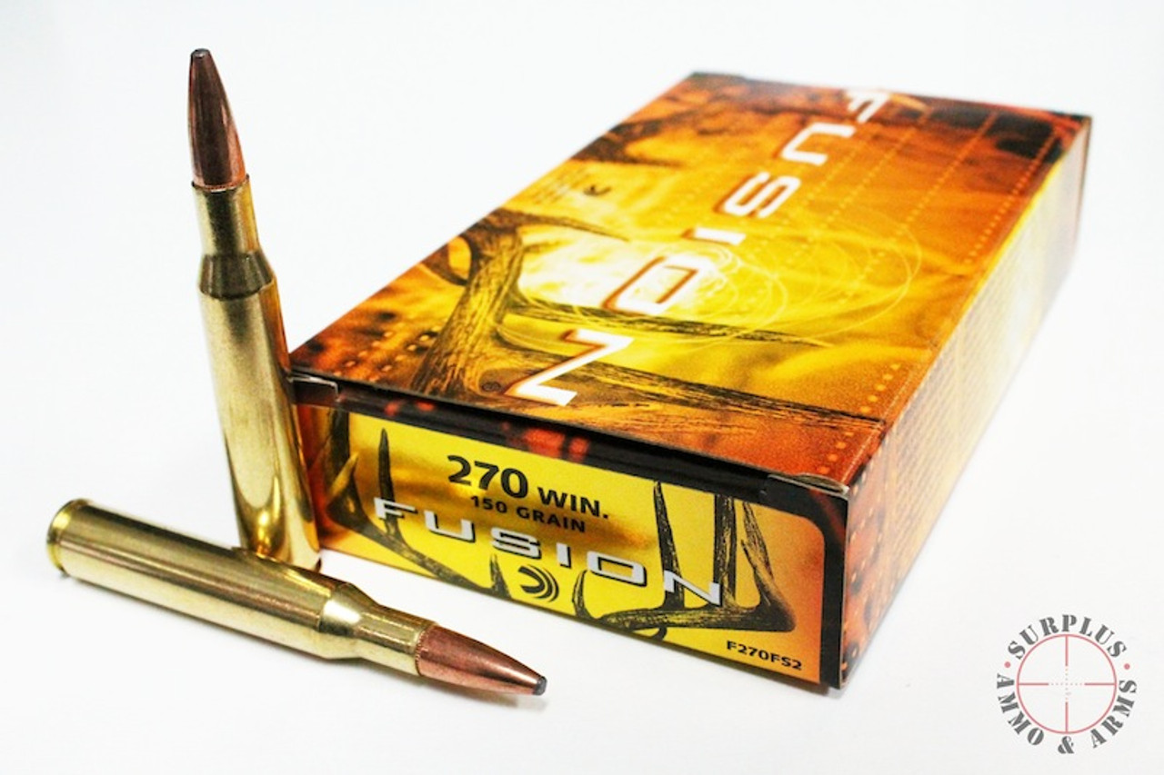 .270 Win 150 Grain SBT Federal Fusion - 20 Rounds