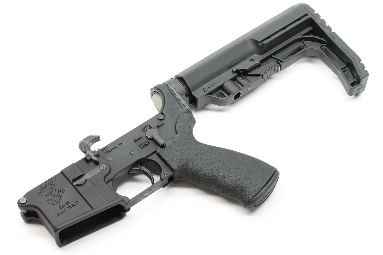 Surplus Ammo and Arms AR15 Complete Lower with Collapsing Stock In