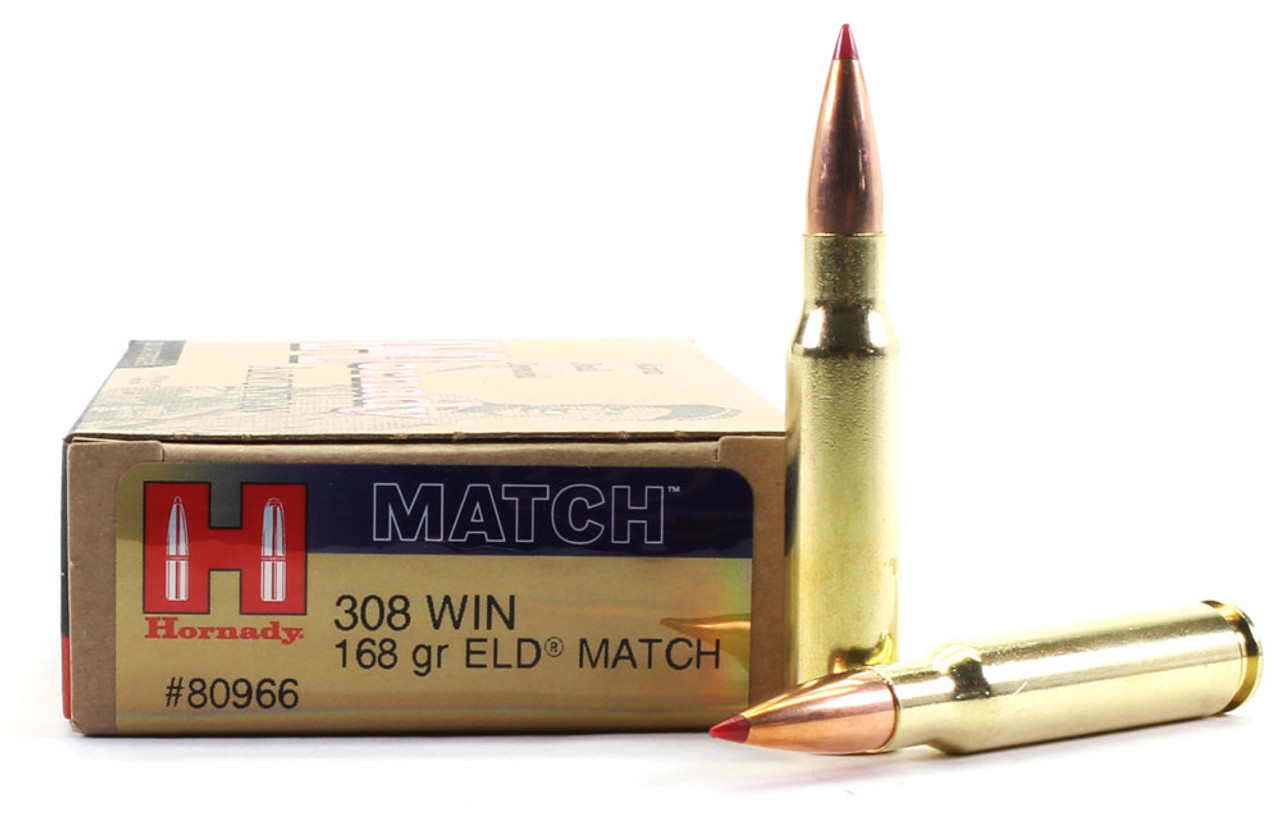 .308 Win 168 Grain ELD Match Hornady For Sale In Stock | Surplus Ammo