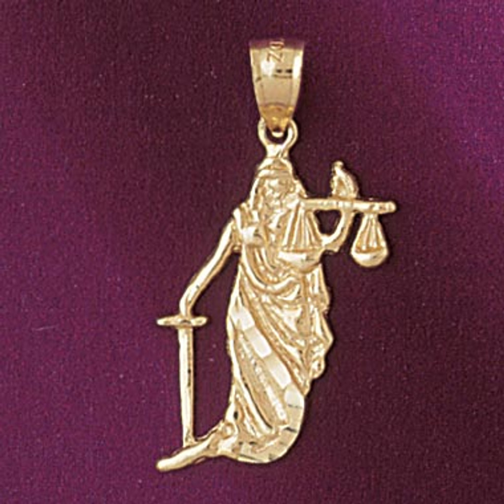 受注可 Supreme Justice Gold Pendant 18ss 14k | cubeselection.com