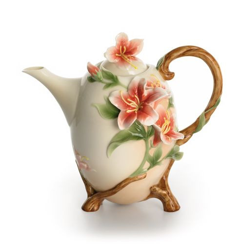 Franz Porcelain Azalea Teapot FZ01338 UPC 837009009754 HomeBello