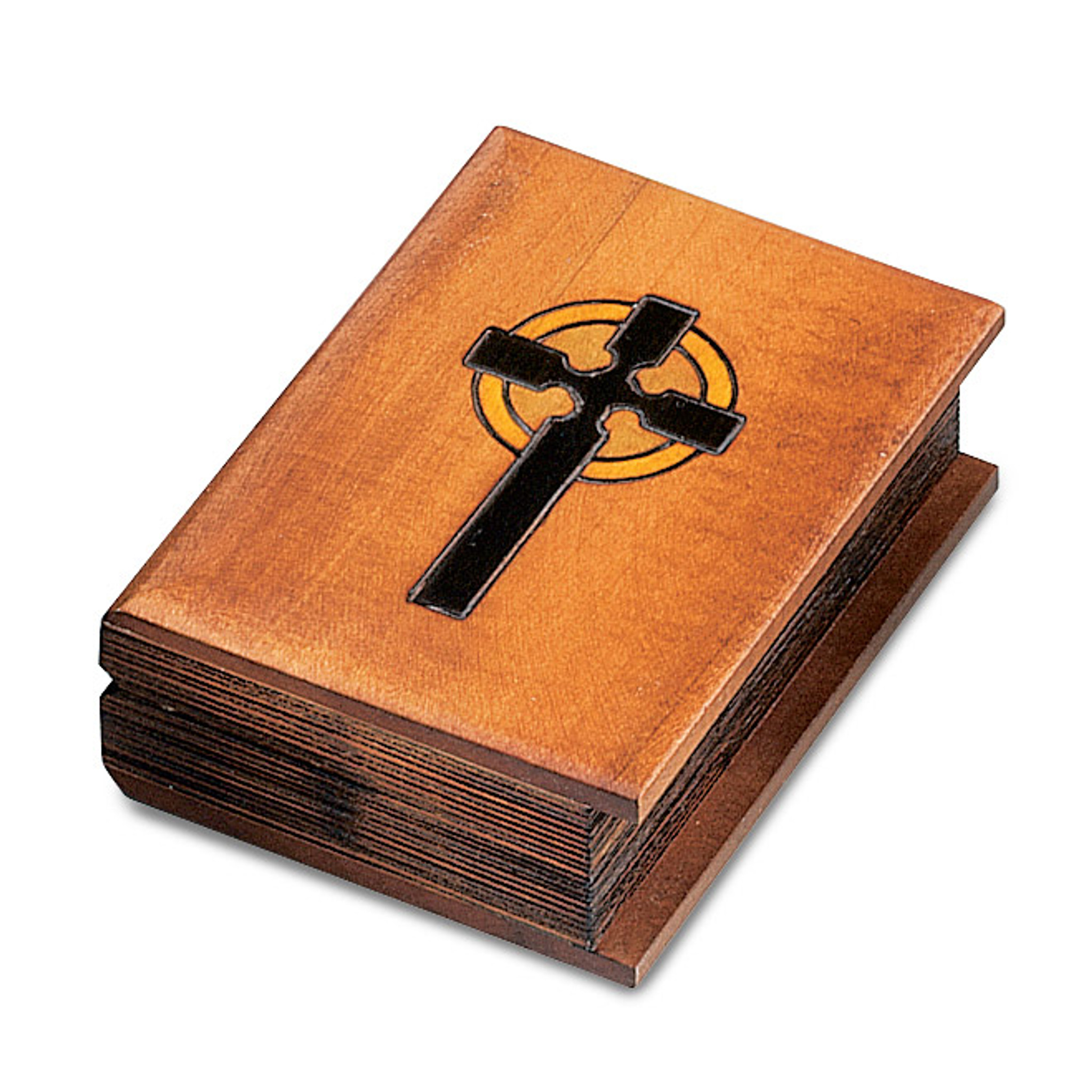 Wooden Hand Carved & Stained Bible Box GM8527 HomeBello