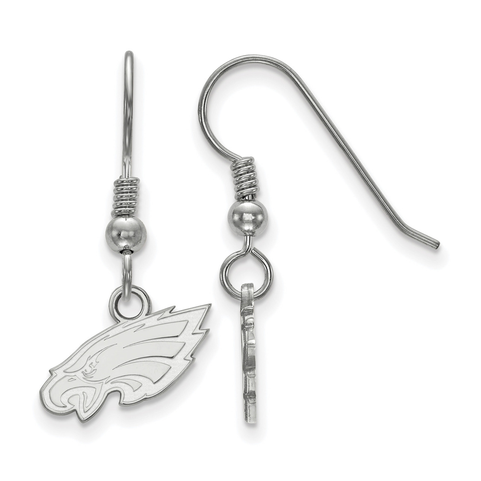 Philadelphia Eagles X Small Dangle Earrings Wire Nfl Sterling Silver Nfl Philadelphia Eagles X Small Dangle Earrings Wire Sterling Silver Mpn Ss008eag