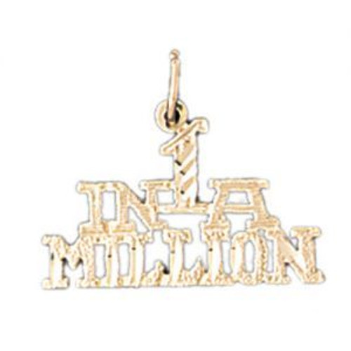 One In A Million Pendant Necklace Charm Bracelet in Gold or Silver 10525