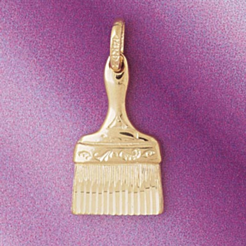 Paint Brush Pendant Necklace Charm Bracelet in Gold or Silver 6653