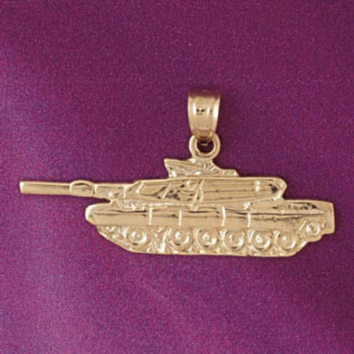 Tank Pendant Necklace Charm Bracelet in Gold or Silver 4516
