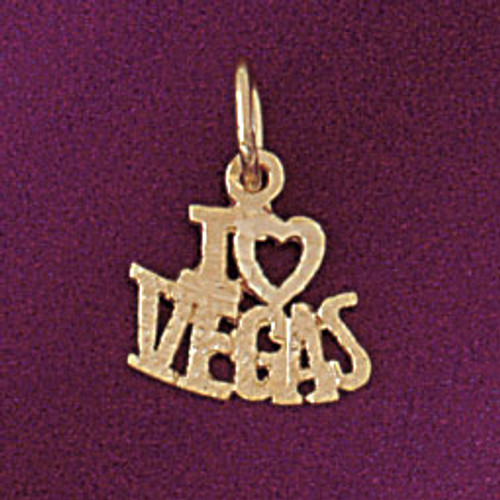 I Love Las Vegas Pendant Necklace Charm Bracelet in Gold or Silver 5396