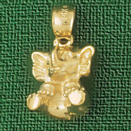 Elephant Pendant Necklace Charm Bracelet in Gold or Silver 2272