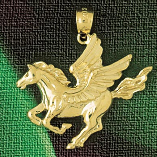 Pegasus Horse Pendant Necklace Charm Bracelet in Gold or Silver 1865