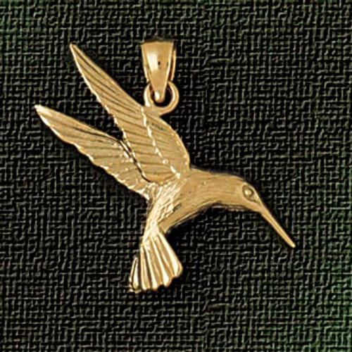 Hummingbird Pendant Necklace Charm Bracelet in Gold or Silver 3029