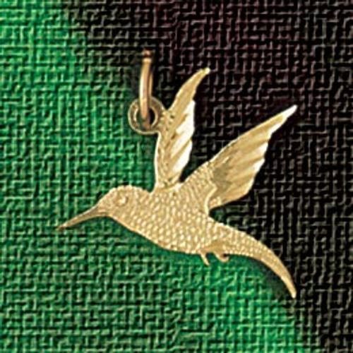 Hummingbird Pendant Necklace Charm Bracelet in Gold or Silver 3035