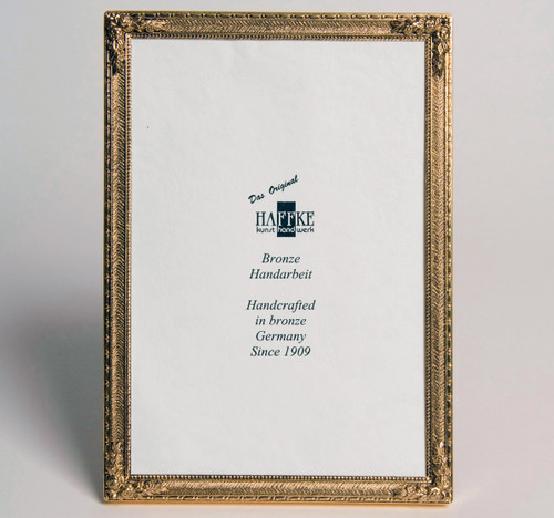 Haffke Bronze With Rose Picture Frame 3 x 5 Inch