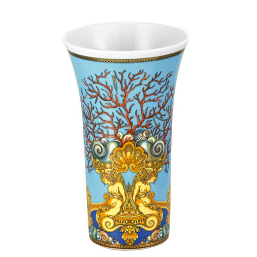 Versace La Mer Vase Porcelain 10 1/4 inch