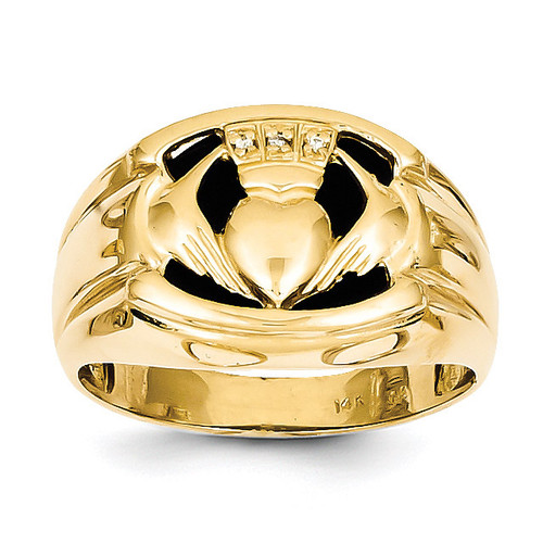 Diamond Mens Ring 14k Gold Y4142AA