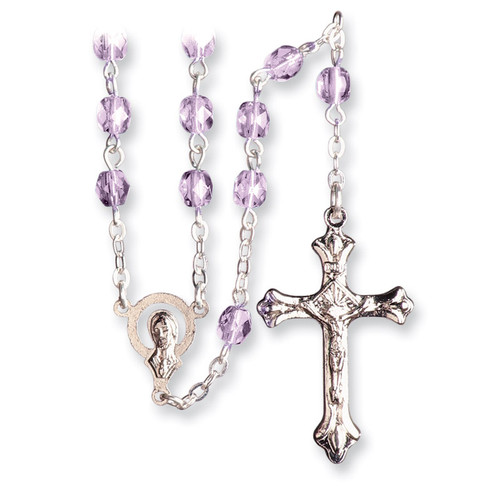 Crystal Beaded 17.5 Inch June Birthstone Rosary GL5467