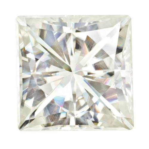 6.5 mm Square Brilliant Moissanite Stone White MT-0650-SQB-WH