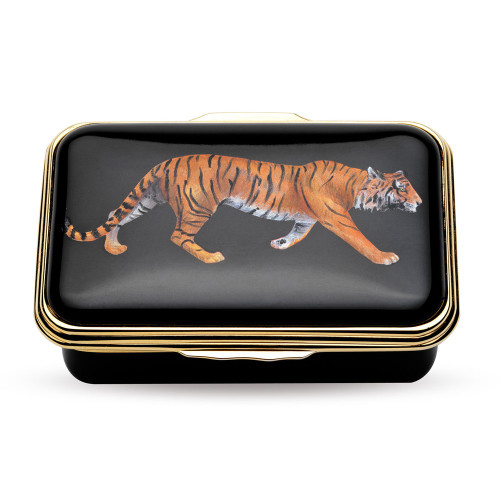 Halcyon Days Magnificent Wildlife Tiger Black Box ENMWT0223G EAN: 5060171125402
