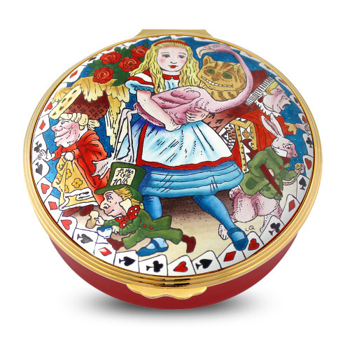 Halcyon Days Alice In Wonderland 150Th Ann Enamel Box Limited Edition Of 150 ENALI0651G EAN: 5060171150114