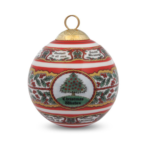 Halcyon Days Vintage Christmas Tree Bauble Ornament BCVCT06XBN
