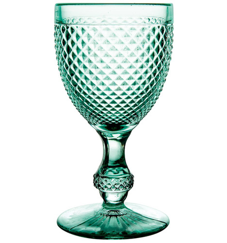 Vista Alegre Bicos Set of 4 Goblets Aqua