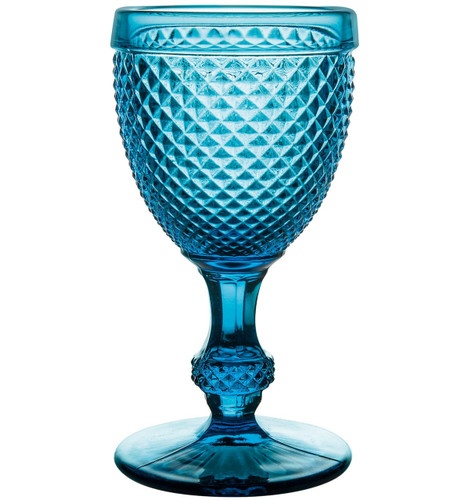 Vista Alegre Bicos Set of 4 Red Wine Blue