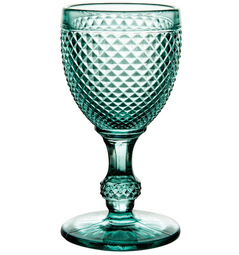 Vista Alegre Bicos Set of 4 White Wine Aqua
