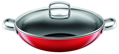 Silit Passion Colors Wok 7.5qt with lid Energy Red