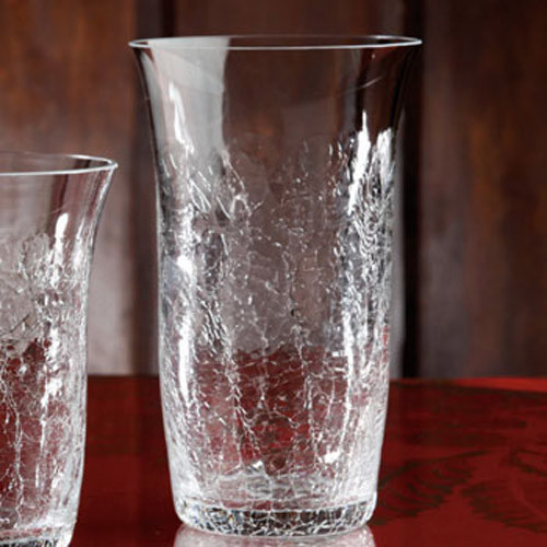 Casafina Glassware Tumbler Highball Crackle Set of 6
