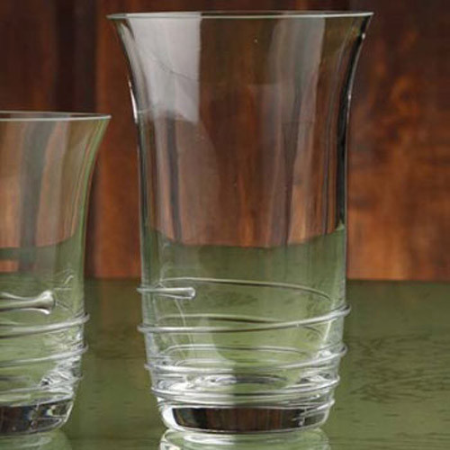 Casafina Glassware Tumbler Highball Spiral Set of 6