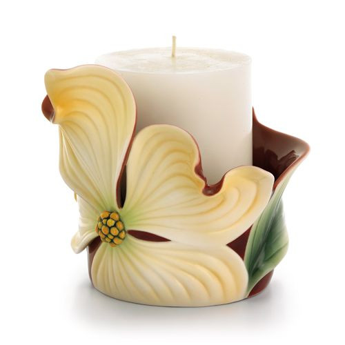 Franz Porcelain Autumn Memories Dogwood Candleholder FZ01666
