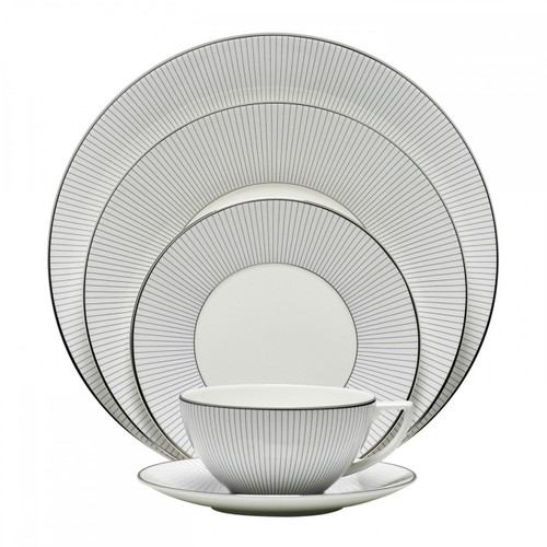 Wedgwood Jasper Conran Blue Pin Stripe Five 5 Piece Place Setting