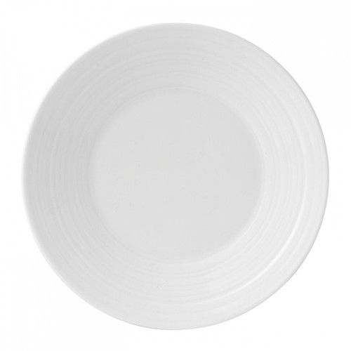 Wedgwood Jasper Conran White Bone China Bread and Butter Plate Swirl 7 Inch