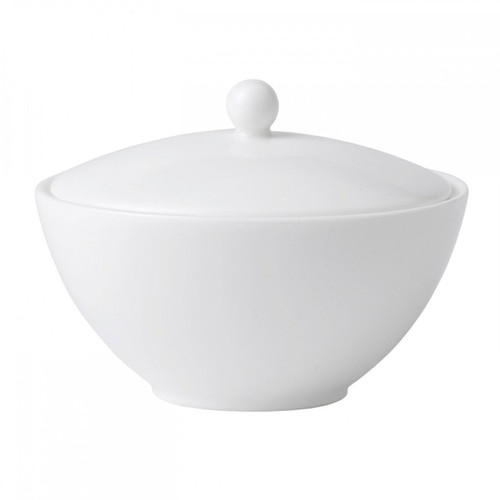 Wedgwood Jasper Conran White Bone China Covered Sugar