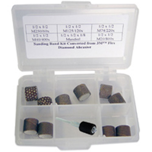25Piece 3M Trizact Cf Sanding Band Kit With Mandrel MPN JT105 HomeBello