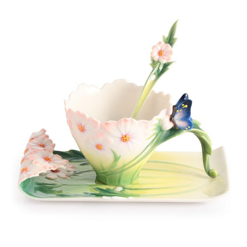 Franz Porcelain Cosmos Of Color Cosmos And Butterfly Spoon FZ03013S