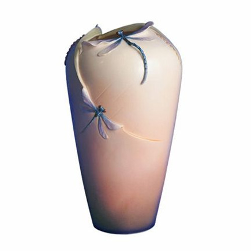 Franz Porcelain Dragonfly Mid Size Vase FZ00052