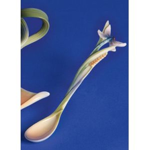 Franz Porcelain Dragonfly Orange Porcelain Spoon FZ00210