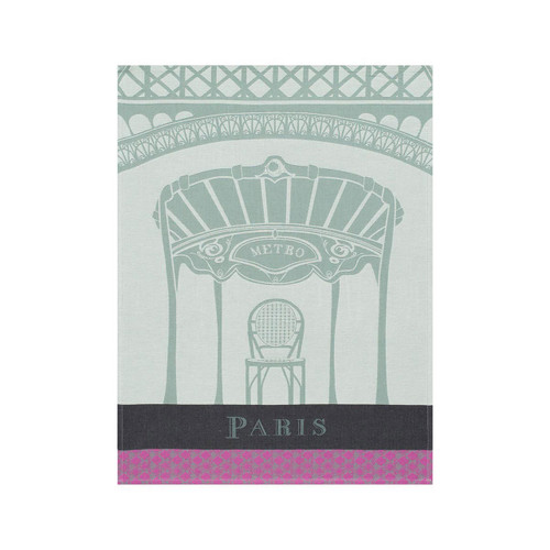 Le Jacquard Francais Paris Paris Nickel Tea Towel 24 x 31 Set of 4