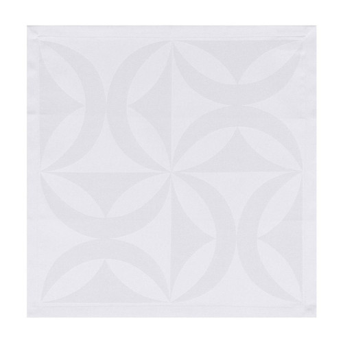 Le Jacquard Francais Ellipse White Napkin 19 x 19 Set of 4