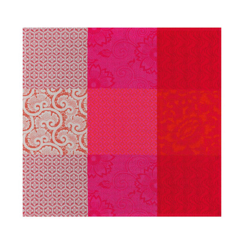 Le Jacquard Francais Napkin Fleurs De Kyoto Cherry 58 x 58 Pure Cotton Set of 4