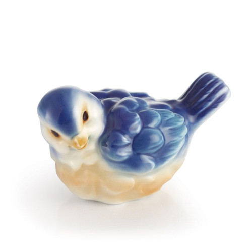 Franz Porcelain Joyful Bird Figurine Blue 485756A