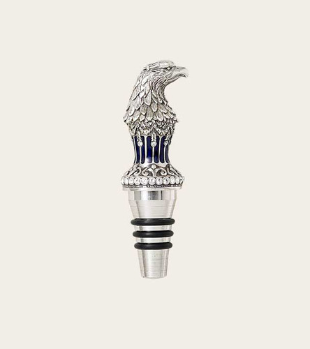 Edgar Berebi Liberty Sapphire Silver Plate Bottle Stopper