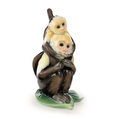 Franz Porcelain Jungle Fun Monkey Figurine Father & Son FZ02013A
