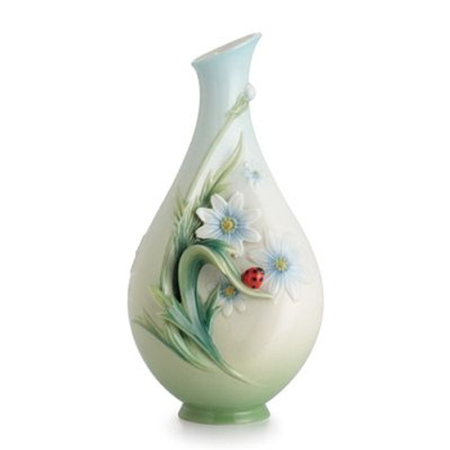 Franz Porcelain Ladybug Small Vase FZ02629