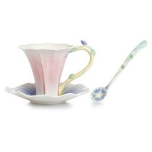 Franz Porcelain Les Jardin Morning Glory Flower Spoon FZ02337