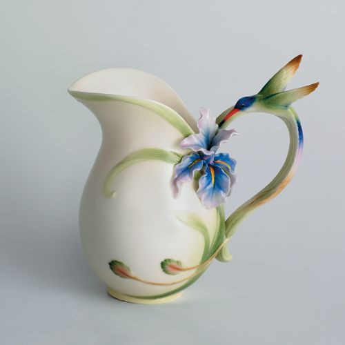 Franz Porcelain Long Tail Hummingbird Pitcher FZ00712
