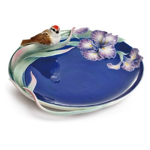 Franz Porcelain Song Bird Sparrow Ornamental Plate FZ02150