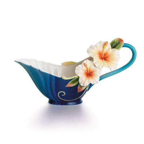 Franz Porcelain Tropical Beauty Hibiscus Flower Creamer FZ01781